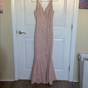 Pink formal dress mermaid
